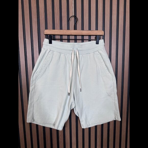 John Elliott Shorts 3 / US Large Mens Light Blue Fleece Pull On Drawstring